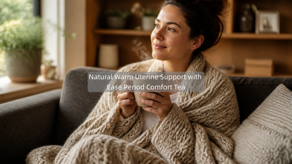 Natural Warm Uterine Support with Ease Period Comfort Tea